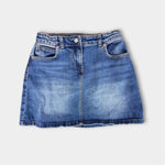 Load image into Gallery viewer, Mini Boden Girls Blue Jean Skirt 13-14
