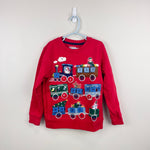 Load image into Gallery viewer, Mini Boden Advent Calendar Sweatshirt Red 6-7
