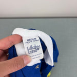 Load image into Gallery viewer, Vintage Lullaby Land Blue Circus Footie Coverall Medium 14.5-18 lbs USA
