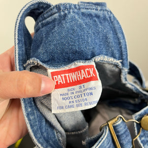 Vintage Pattiwhack Denim Dump Truck Overalls 3T