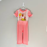 Load image into Gallery viewer, Vintage Carter&#39;s Pink Call Me Pajama Set 2T
