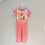 Load image into Gallery viewer, Vintage Carter's Pink Call Me Pajama Set 2T
