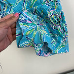 Load image into Gallery viewer, Lilly Pulitzer Girls Judith Romper Bermuda Blue Turtle XS 2-3
