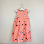 Load image into Gallery viewer, Petit Peony Peach Pink Chicken Scallop Sun Dress 5T NWT
