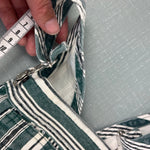 Load image into Gallery viewer, Vintage Number One Jeans Green White Striped Overalls 24 Months Italy
