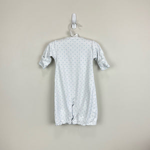 Kissy Kissy Blue Polka Dot Giraffe Converter Sleep Gown Small