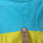 Load image into Gallery viewer, Mini Boden Chunky Rainbow Striped Short Sleeve Breton Tee Shirt 3-4
