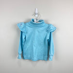 Load image into Gallery viewer, Vintage OshKosh B'gosh Long Sleeve Blue Angel Bow Turtleneck Top 3T USA
