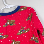 Load image into Gallery viewer, Mini Boden Printed Tunic Rockabilly Red Festive Deer 5-6 NWT
