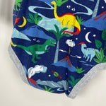 Load image into Gallery viewer, Mini Boden Long Sleeve Bodysuit Starboard Blue Dinos 18-24 Months
