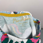 Load image into Gallery viewer, Mini Boden Short Sleeve Jersey Fun Dress Rainbow Unicorn 6-7
