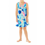 Load image into Gallery viewer, Lilly Pulitzer Girls Camryn Dress Multi Ocean Jewels L 8-10
