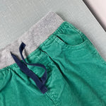 Load image into Gallery viewer, Mini Boden Jersey-Lined Cord Star Applique Pants Green 3-4
