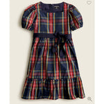 Load image into Gallery viewer, Crewcuts Girls' Puff-sleeve Dress in Stewart Tartan Plaid 8
