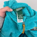 Load image into Gallery viewer, L.L. Bean Kids' Hi-Pile Fleece Jacket Teal Blue M 10-12
