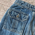 Load image into Gallery viewer, Vintage Y2K Limited Too Bootcut Cargo Tie Waist Blue Jeans 10
