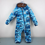Load image into Gallery viewer, The North Face Thermoball Eco Bunting One Piece Snow Suit Shady Blue 18-24 Months NWOT
