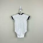 Load image into Gallery viewer, Jacadi Paris Striped Bubble Shortall Romper Set 3 Months
