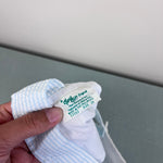 Load image into Gallery viewer, A Tiny Tots Original Blue Stripe Bear Shortall Romper 24 Months
