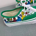 Load image into Gallery viewer, Vans X Sesame Street Little Kids Old Skool Shoe Green Multi 13
