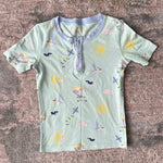 Load image into Gallery viewer, The Beaufort Bonnet Company Sutton's Pajama Set On the Fly Beale Street Blue 6
