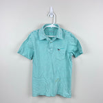 Load image into Gallery viewer, Vineyard Vines Green &amp; White Striped Polo Shirt S 8-10
