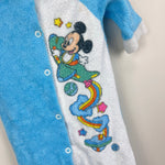 Load image into Gallery viewer, Vintage Disney Babies Blue Mickey Mouse Terry Airplane Footie Baby Boy
