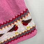 Load image into Gallery viewer, Mini Boden Fair Isle Knitted Dress Pink Robins 2-3
