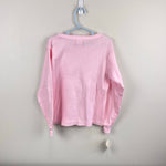 Load image into Gallery viewer, Vintage Tangled Long Sleeve Pink Flower Bouquet T-Shirt 8 USA NWT
