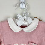 Load image into Gallery viewer, Mayoral Baby Girls Rose Knitted Bow Romper 2-4 Months NWT
