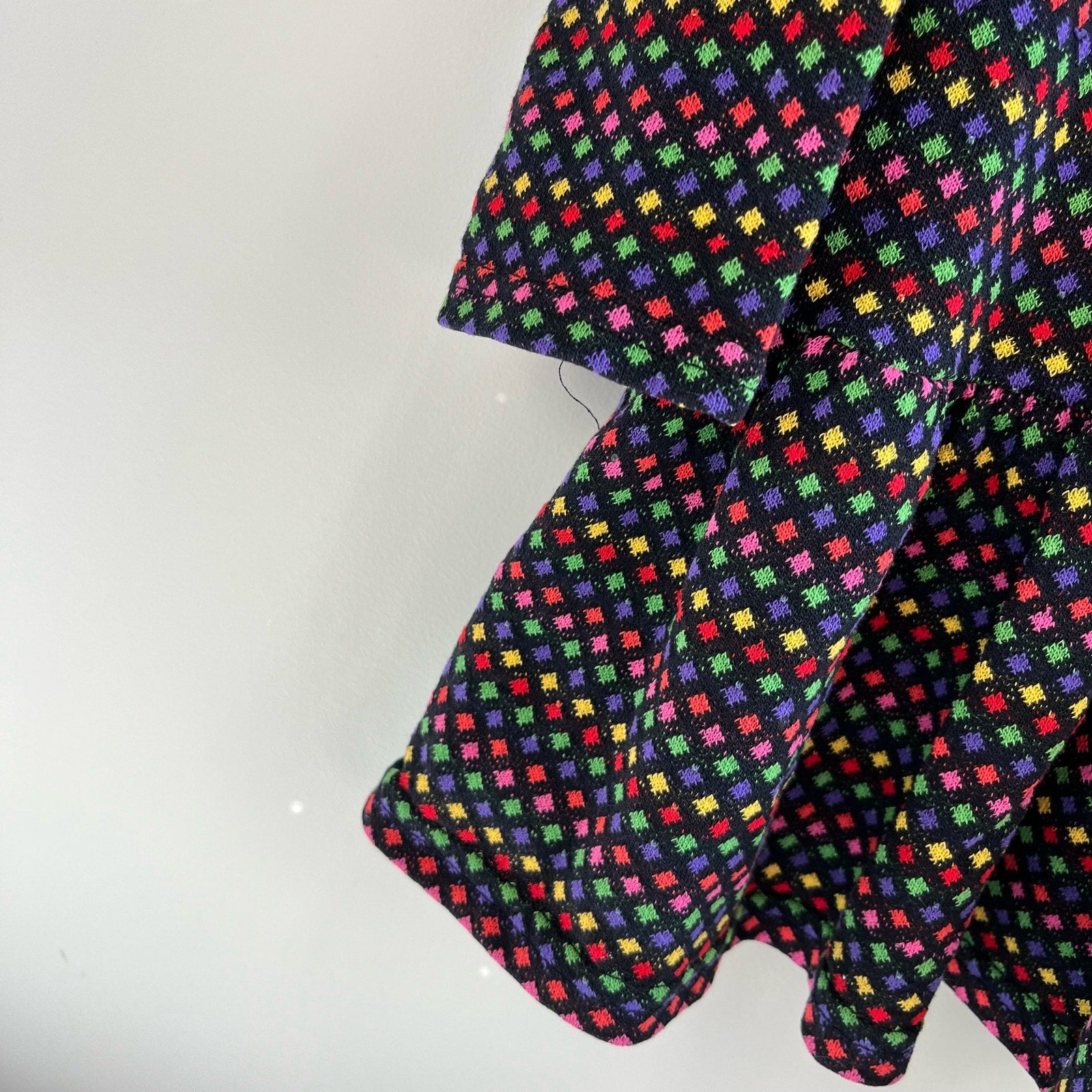 Vintage Polly Flinders 80s Geometric Dress 6