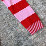 Load image into Gallery viewer, Hanna Andersson Pink Stripe Long John Pajamas 120 cm 6-7
