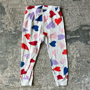 Hanna Andersson Loved Heart Print Pajamas 90 cm 3T