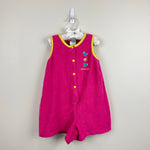 Load image into Gallery viewer, Vintage OshKosh B'gosh Pink Terry Butterfly Romper 6 USA
