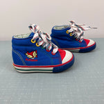 Load image into Gallery viewer, Vintage 90s Playskool Blue Airplane High Top Sneakers Baby Toddler 4

