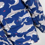 Load image into Gallery viewer, Mini Baby Boden Navy Blue Shark Jacket 3-4
