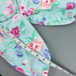 Load image into Gallery viewer, Vintage OshKosh B'gosh Green Floral Ballet Co Bunny Ruffle Overalls Set 3-6 Months USA
