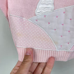 Load image into Gallery viewer, Vintage Kids Exchange Pink Ruffle Snow Day Sweater 6 Months
