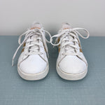 Load image into Gallery viewer, Adidas Girls Grand Court Sneakers White Gold 1
