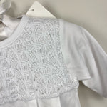 Load image into Gallery viewer, Kissy Kissy Smocked Serenity Sack Gown White Small 0-3 Months NWT
