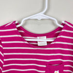 Load image into Gallery viewer, Hanna Andersson Stripe Jersey Dress Pink Peony 120 cm 6-7
