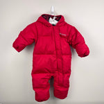 Load image into Gallery viewer, Columbia Snuggly Bunny Bunting Down Snow Suit Red 6-12 Months
