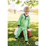 Load image into Gallery viewer, TBBC Sutton's Sweet Dream Pajamas Set Hart's Croquet Soiree with Nantucket Navy 7
