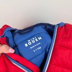 Load image into Gallery viewer, Mini Boden Kids' Pack Away Padded Jacket Rockabilly Red 6-7
