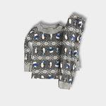 Load image into Gallery viewer, Hanna Andersson Organic Cotton Long John Pajamas Winter Penguins 80/85 cm 2T
