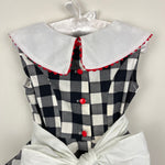 Load image into Gallery viewer, Vintage Sarah Kent Black and White Plaid Party Dress 4T USA
