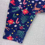 Load image into Gallery viewer, Hanna Andersson Baby Print Knit Jogger Winter White on Navy 75 cm 12-18 Months
