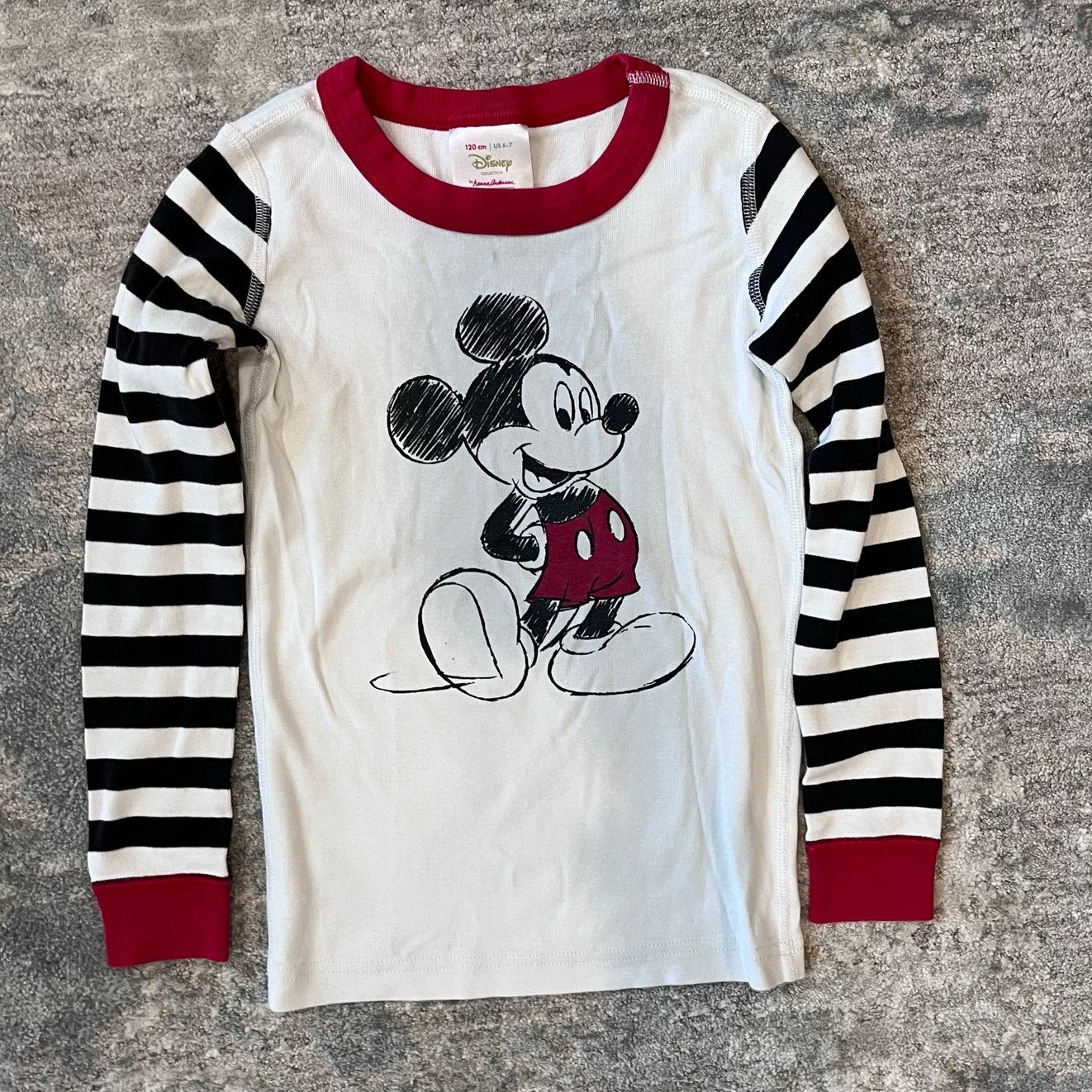 Hanna Andersson Long John Pajamas Mickey Mouse 120 cm 6-7