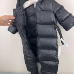 Load image into Gallery viewer, Ralph Lauren Water Repellent Down Snowsuit Black 9 Months NWT
