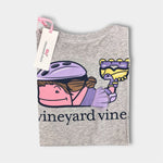 Load image into Gallery viewer, Vineyard Vines Girls&#39; Rollerblading Whale Short-Sleeve T-Shirt Small 8-10 NWT
